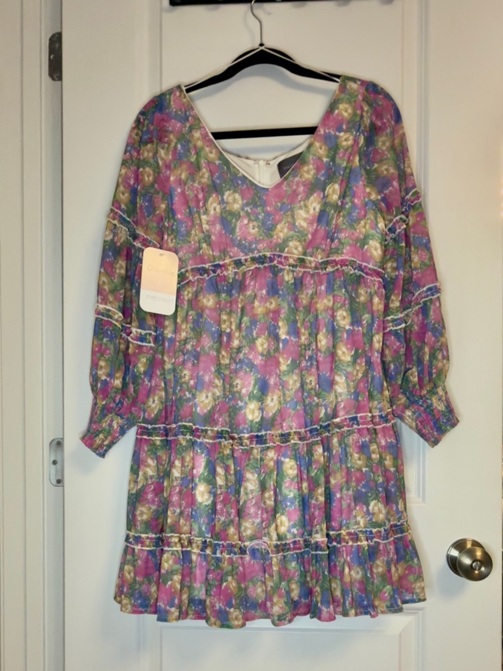 Floral Tiered Mini Dress